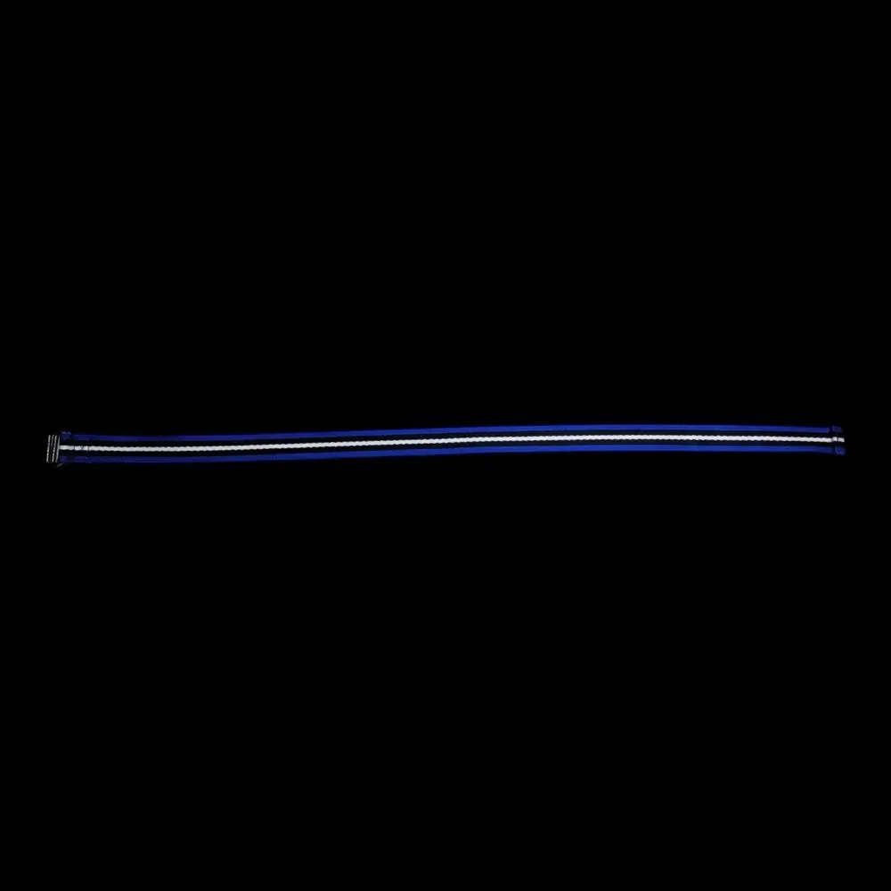 Polo Ralph Lauren Kids Boys D-Ring Belt Blue Navy White Striped Webbed Ribbon M
